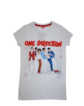 Lydig ligning Withered T-shirt - One Direction SS White - Tid til leg! Børnetøj og Legetøj
